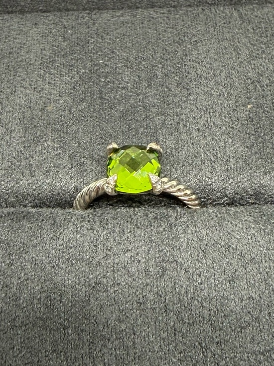 David Yurman Jewelry - David Yurman Chantaline ring in peridot with white diamonds